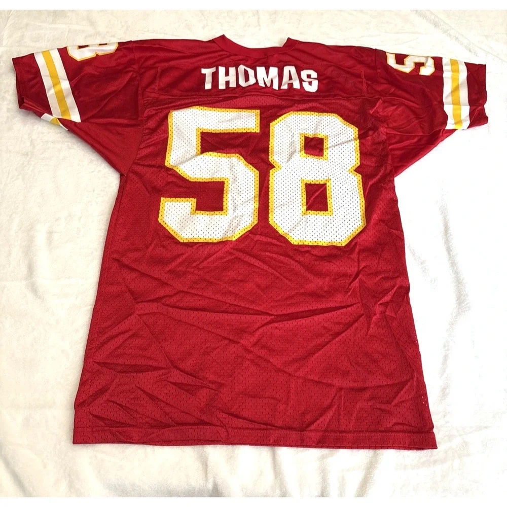 Vintage Derrick Thomas Jersey Kansas City Chiefs Wilson Made In USA Men's Medium